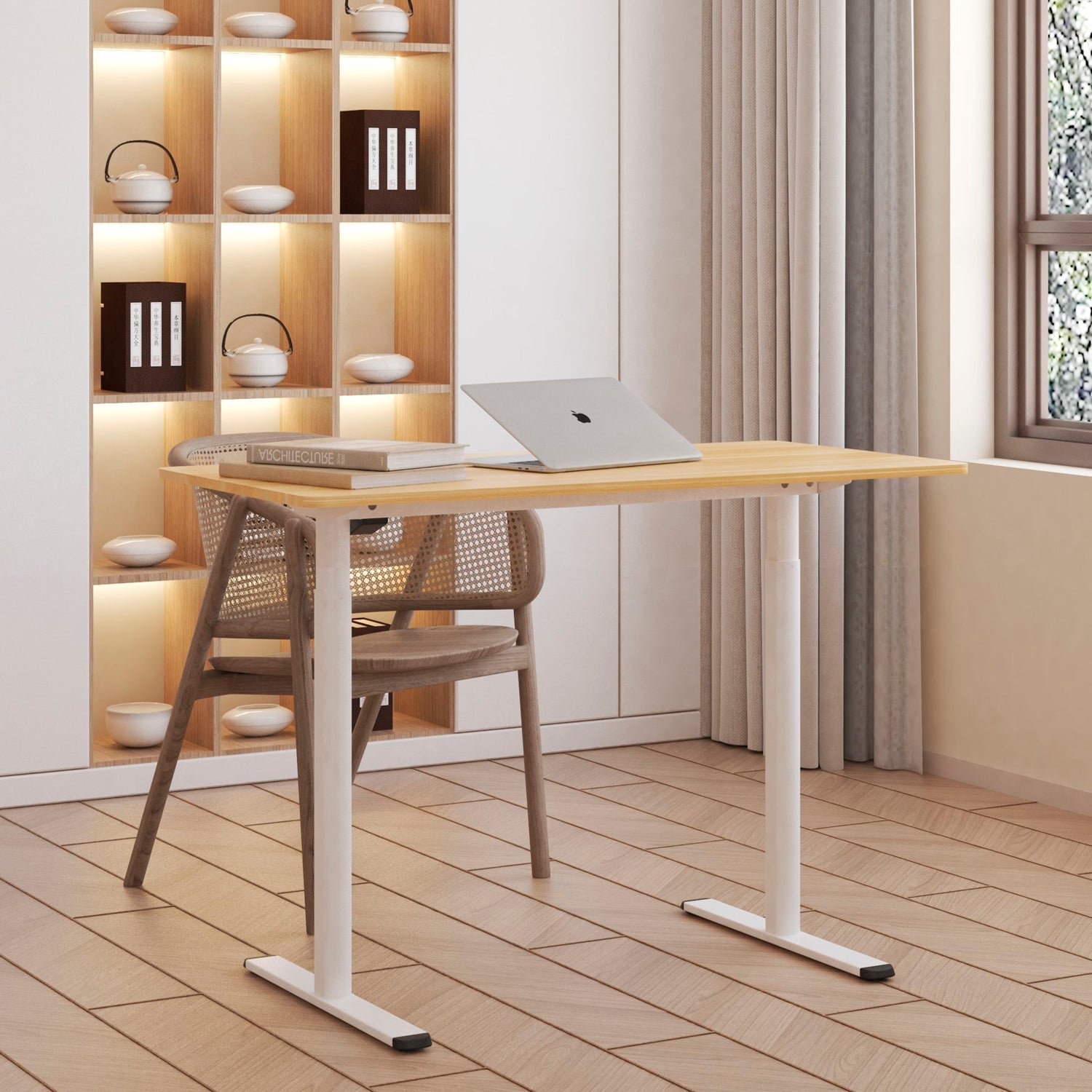 Escritorio Home Office Orion Eléctrico Natural - Form Design
